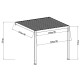 Elektrischer Anlehn-Pavillon aus Aluminium in Anthrazit 3x3m - X-METAL