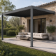 Elektrischer Anlehn-Pavillon aus Aluminium in Anthrazit 3x3m - X-METAL