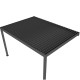 Elektrischer Anlehn-Pavillon aus Aluminium in Anthrazit 4x3m - X-METAL