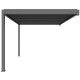 Elektrischer Anlehn-Pavillon aus Aluminium in Anthrazit 4x3m - X-METAL
