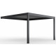 Elektrischer Anlehn-Pavillon aus Aluminium in Anthrazit 4x3m - X-METAL