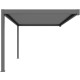 Elektrischer Anlehn-Pavillon aus Aluminium in Anthrazit 4x4m - X-METAL