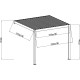 Elektrischer Anlehn-Pavillon aus Aluminium in Anthrazit 4x4m - X-METAL