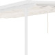 Einziehbarer Sonnenschutz beige für Terrassenüberdachung 250x375x240/290 - X-METAL