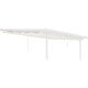 Einziehbarer Sonnenschutz beige für Terrassenüberdachung 250x375x240/290 - X-METAL
