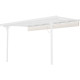 Einziehbarer Sonnenschutz beige für Terrassenüberdachung 250x375x240/290 - X-METAL