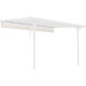Einziehbarer Sonnenschutz beige für Terrassenüberdachung 250x375x240/290 - X-METAL