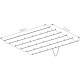 Einziehbarer Sonnenschutz beige für Terrassenüberdachung 250x375x240/290 - X-METAL