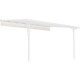 Einziehbarer Sonnenschutz beige für Terrassenüberdachung 300x436x240/290- X-METAL