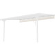 Einziehbarer Sonnenschutz beige für Terrassenüberdachung 300x436x240/290- X-METAL