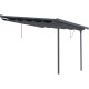 Einziehbarer Sonnenschutz anthrazit für Terrassenüberdachung 300x315x240/290- X-METAL