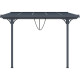 Einziehbarer Sonnenschutz anthrazit für Terrassenüberdachung 300x315x240/290- X-METAL
