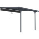 Einziehbarer Sonnenschutz anthrazit für Terrassenüberdachung 300x315x240/290- X-METAL