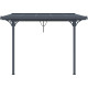 Einziehbarer Sonnenschutz anthrazit für Terrassenüberdachung 300x315x240/290- X-METAL