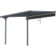 Einziehbarer Sonnenschutz anthrazit für Terrassenüberdachung 300x315x240/290- X-METAL