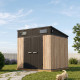Gartenhaus aus Kunststoff in Holzoptik WOODIZY 4,74m² Skylight + Fußboden - Jobu