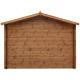 Gartenhaus aus Massivholz 9m² TOP 28mm kesseldruckimprägniert in Braun - Gardy Shelter