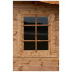Gartenhaus aus Massivholz 9m² TOP 28mm kesseldruckimprägniert in Braun - Gardy Shelter