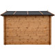 Gartenhaus aus Massivholz 12m² TOP 28mm kesseldruckimprägniert in Braun - Gardy Shelter