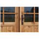 Gartenhaus aus Massivholz 12m² TOP 28mm kesseldruckimprägniert in Braun - Gardy Shelter