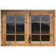 Gartenhaus aus Massivholz 12m² TOP 28mm kesseldruckimprägniert in Braun - Gardy Shelter - mit Fenster