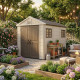 Gartenhaus SunLife HDPE 7,17m² beige + Boden - Jôbu