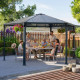 Pavillon Monaco aus Aluminium und Polycarbonat 450x390cm - CANOPIA by Palram