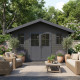 Gartenhaus aus WPC 28mm dunkelgrau und anthrazit 10,71m² PREMIUM - Woodlife Garden