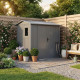 Gartenhaus Roka 4,08m² aus verzinktem Stahl + Verankerungskit - X-Metal