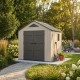 Gartenhaus Sunlife aus HDPE 4,5m² cremefarben und grau + Fußboden - JOBU