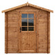 Gartenhaus aus Massivholz 4m² TOP 28mm kesseldruckimprägniert in Braun - Gardy Shelter