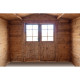 Gartenhaus aus Massivholz 6m² TOP 28mm kesseldruckimprägniert in Braun - Gardy Shelter