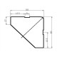 Pavillon 300x395cm aus anthrazitem Alu und Polycarbonat - X-METAL