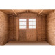 Gartenhaus aus Massivholz 6m² TOP 19mm kesseldruckimprägniert in Braun - Gardy Shelter