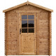 Gartenhaus aus Massivholz 4m² TOP 19mm kesseldruckimprägniert in Braun - Gardy Shelter
