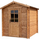 Gartenhaus aus Massivholz 4m² TOP 19mm kesseldruckimprägniert in Braun - Gardy Shelter