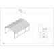 Carport mit verzinktem Stahldach 22m² - 366x596cm - anthrazit - X-METAL