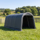 Zerlegbare Garage 6,1x3m - 18,3m² aus verzinktem Stahl + PES und Polyethylen in Grau - Jôbu