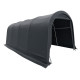 Zerlegbare Garage 6,1x3m - 18,3m² aus verzinktem Stahl + PES und Polyethylen in Grau - Jôbu