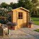 Gartenhaus aus Massivholz 4m² TOP 19mm kesseldruckimprägniert in Braun - Gardy Shelter