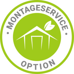 Professioneller Montageservice für - Schindeln oder Metallziegel für Gartenhäuser (3x3m)