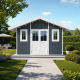 Gartenhaus aus WPC 28 mm, anthrazit, 384x279cm PREMIUM - Woodlife Garden