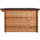 Gartenhaus aus Massivholz 16m² TOP 44mm kesseldruckimprägniert in Braun - Gardy Shelter