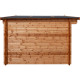 Gartenhaus aus Massivholz 16m² TOP 44mm kesseldruckimprägniert in Braun - Gardy Shelter