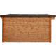 Gartenhaus aus Massivholz 12m² TOP 44mm kesseldruckimprägniert in Braun - Gardy Shelter