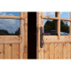 Gartenhaus aus Massivholz 12m² TOP 44mm kesseldruckimprägniert in Braun - Gardy Shelter