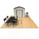 Fundament-Set aus druckimprägniertem Holz 30 m² zum Aufstellen eines Gartenhauses – Noviss