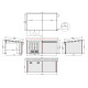 Gartenhaus aus WPC mit Pultdach und Aluminiumgestell Altholzoptik 7,8m² + 7,8m² Terrasse - Woodlife Garden