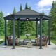 Pavillon Roma aus Aluminium und Polycarbonat 359x414,5cm - CANOPIA by Palram
