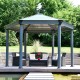 Pavillon Roma aus Aluminium und Polycarbonat 359x414,5cm - CANOPIA by Palram